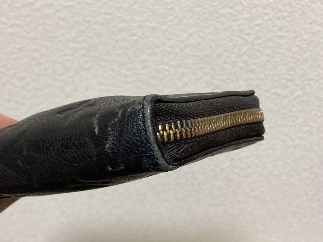 Louis Vuitton 長財布 ブラック レザー TXA12