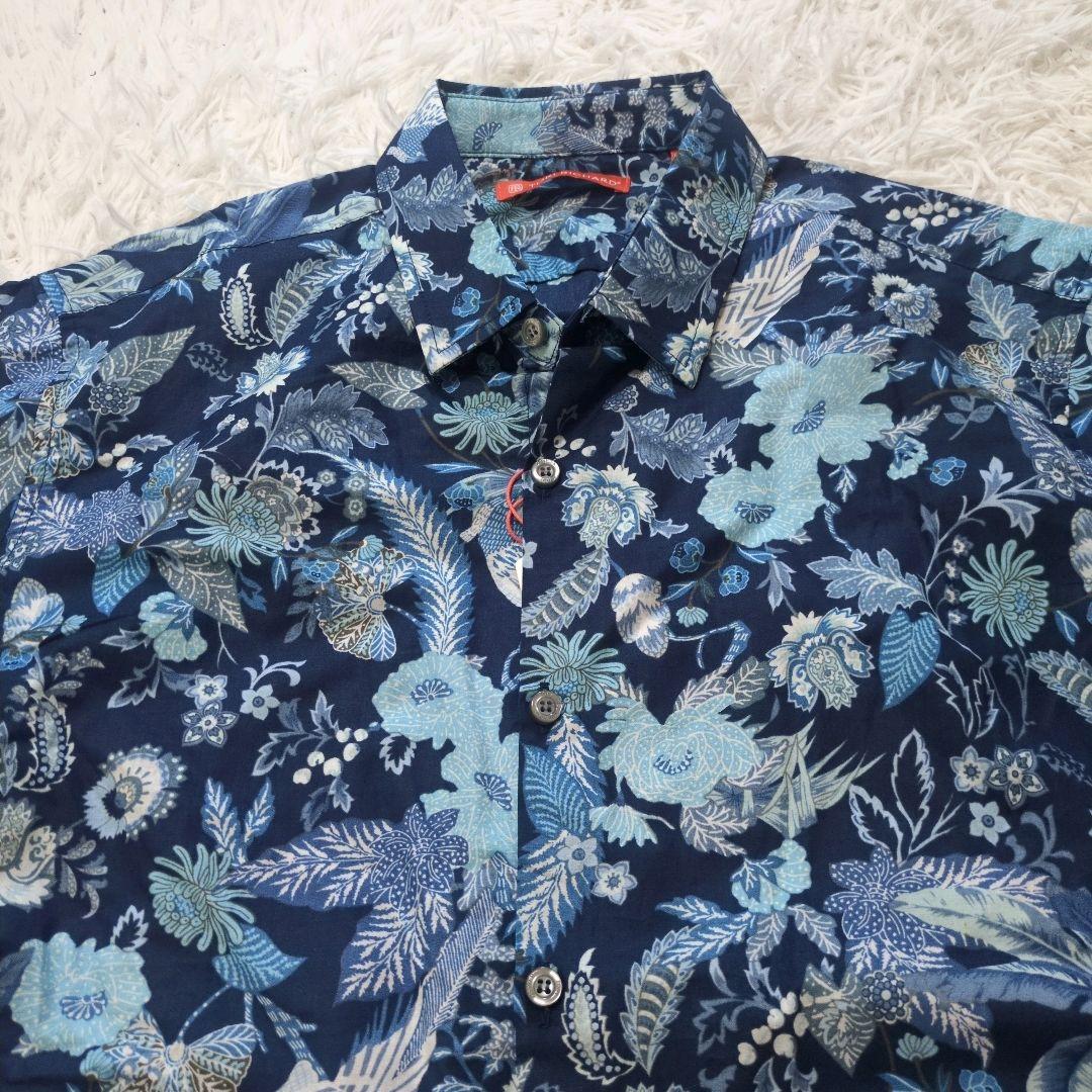 美品稀少】トリリチャードmen'sアロハＭサイズ 未使用 トリリチャード メンズ アロハシャツ ボタニカル サイズM