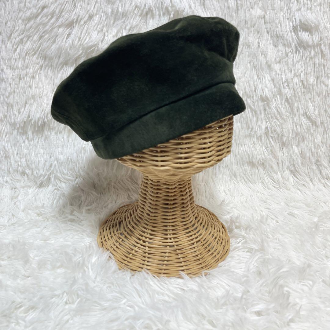 モスキーノ MOSCHCINO 本革 レザー ベレー帽 日本製 個性的