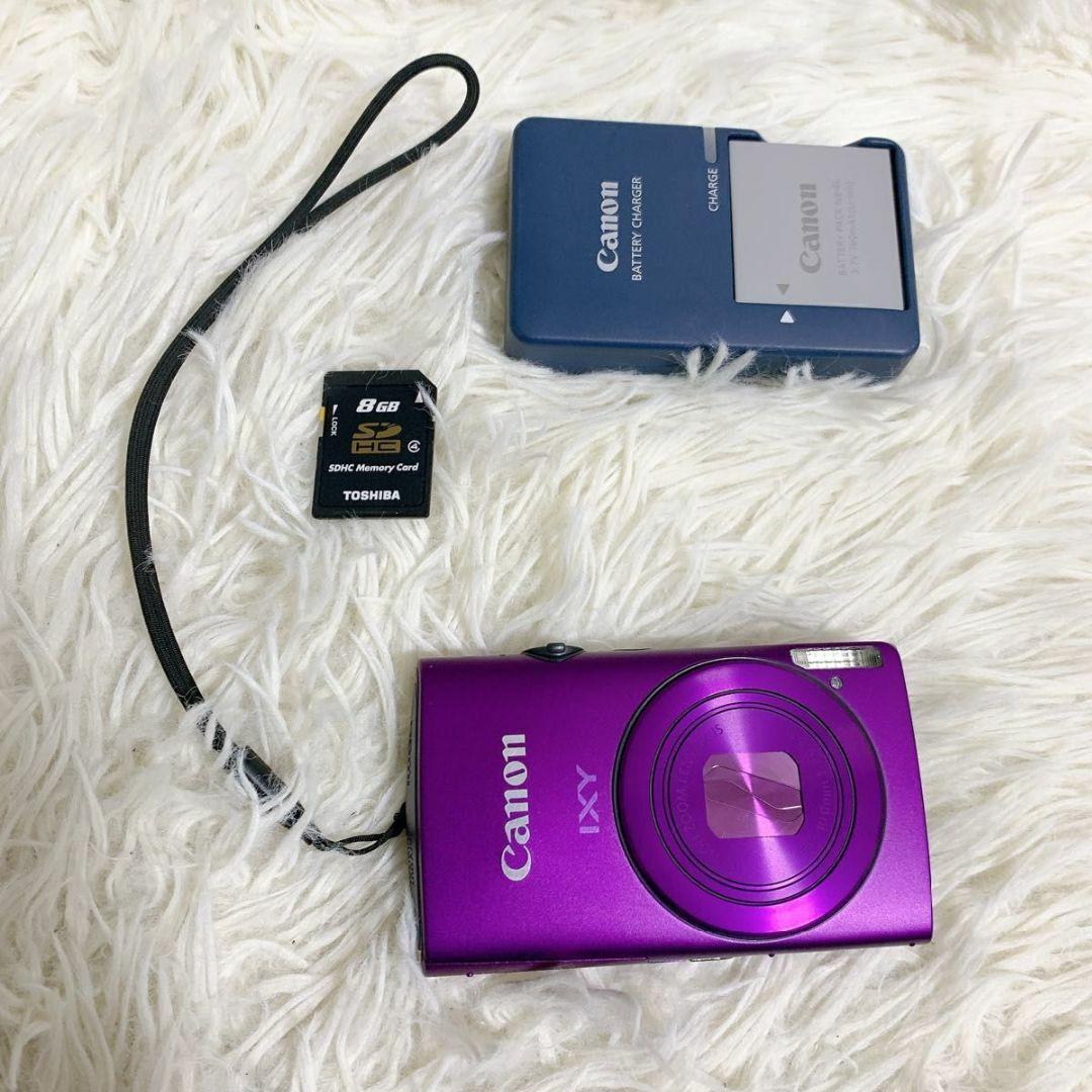 キャノン IXY 600F パープル SDカード付 コンパクトデジタルカメラ