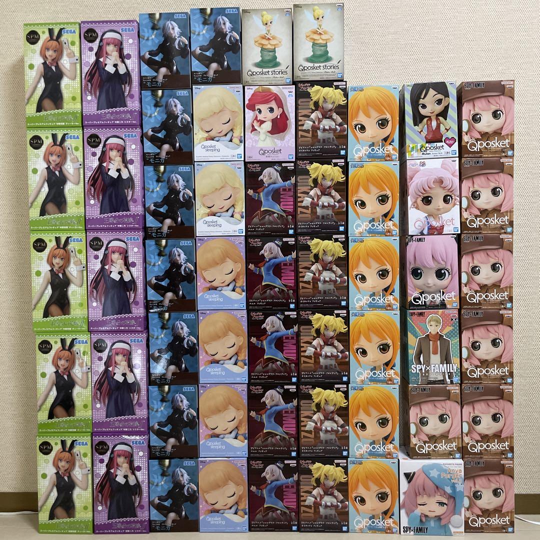 セーラームーン美少女フィギュア56個まとめ売りqposket