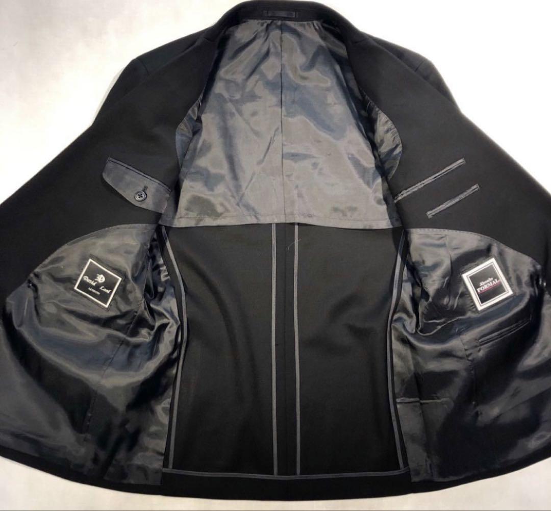 新品【A4 S★高級礼服】4Bダブルフォーマルスーツ 黒セットアップ メンズ