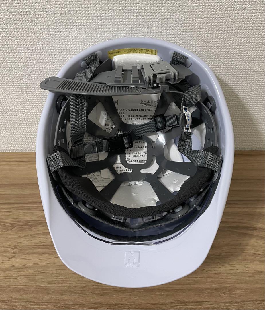 新品 ミドリ安全 スライダー面付 ヘルメット SC11BSRAKPW ラック付