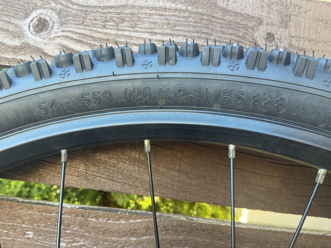 SCHWALBE（シュワルベ）MTB 26インチ スパイクタイヤ 5点セット