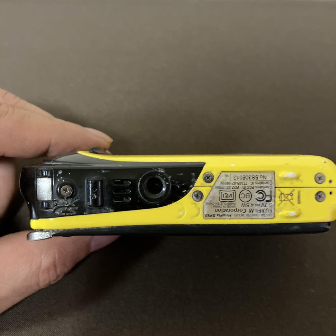 【稼働品】FUJIFILM FINEPIX XP80 デジタルカメラ イエロー
