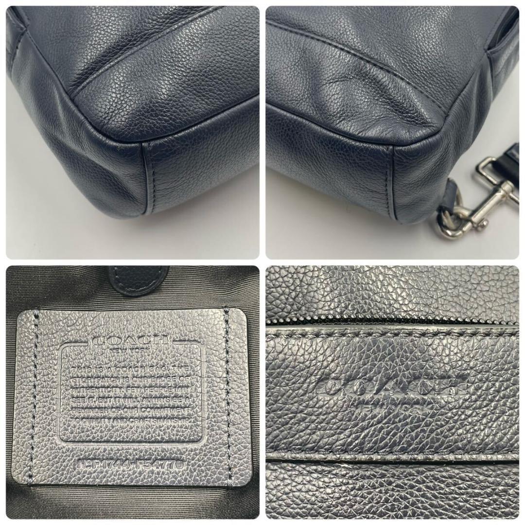 美品✨COACH コーチ チャールズ ボディバッグ ショルダー メンズ ブラック