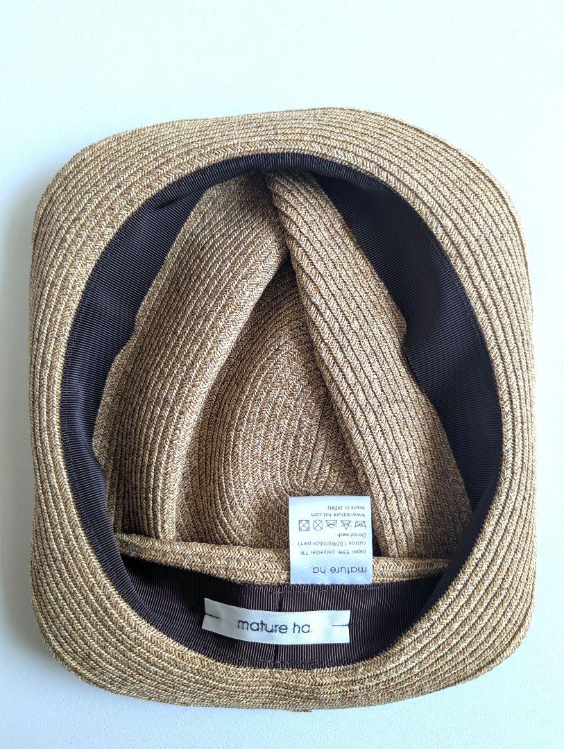 マチュアーハ mature ha. BOXED HAT 4.5cm brim