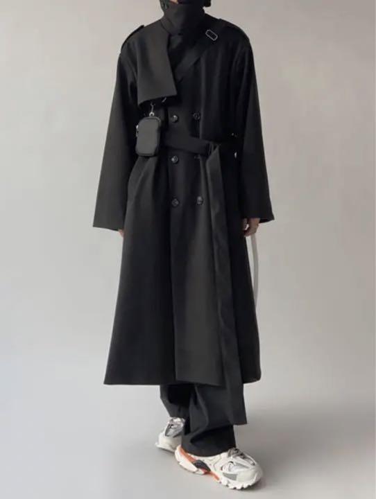 MAGNOLIA Neckcover Slit Coat ロングコート