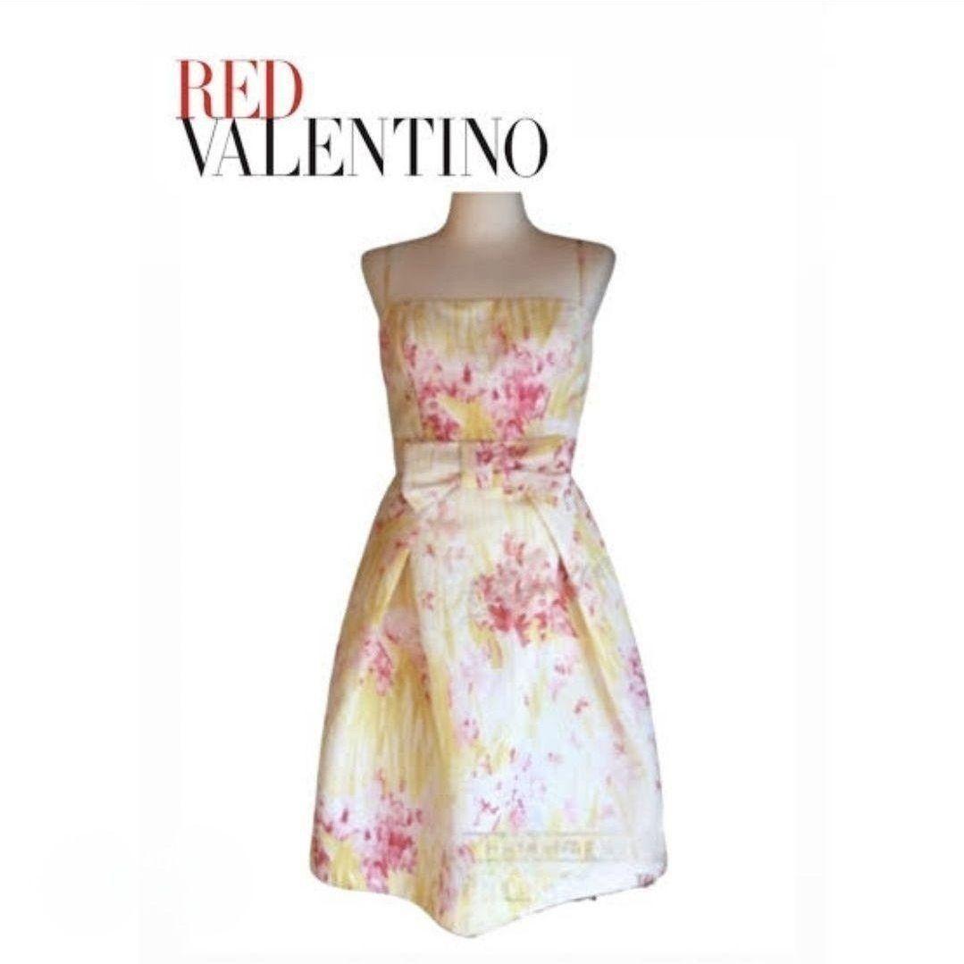 新品 タグ付き レッドヴァレンティノ ノースリーブ ワンピース 40 S