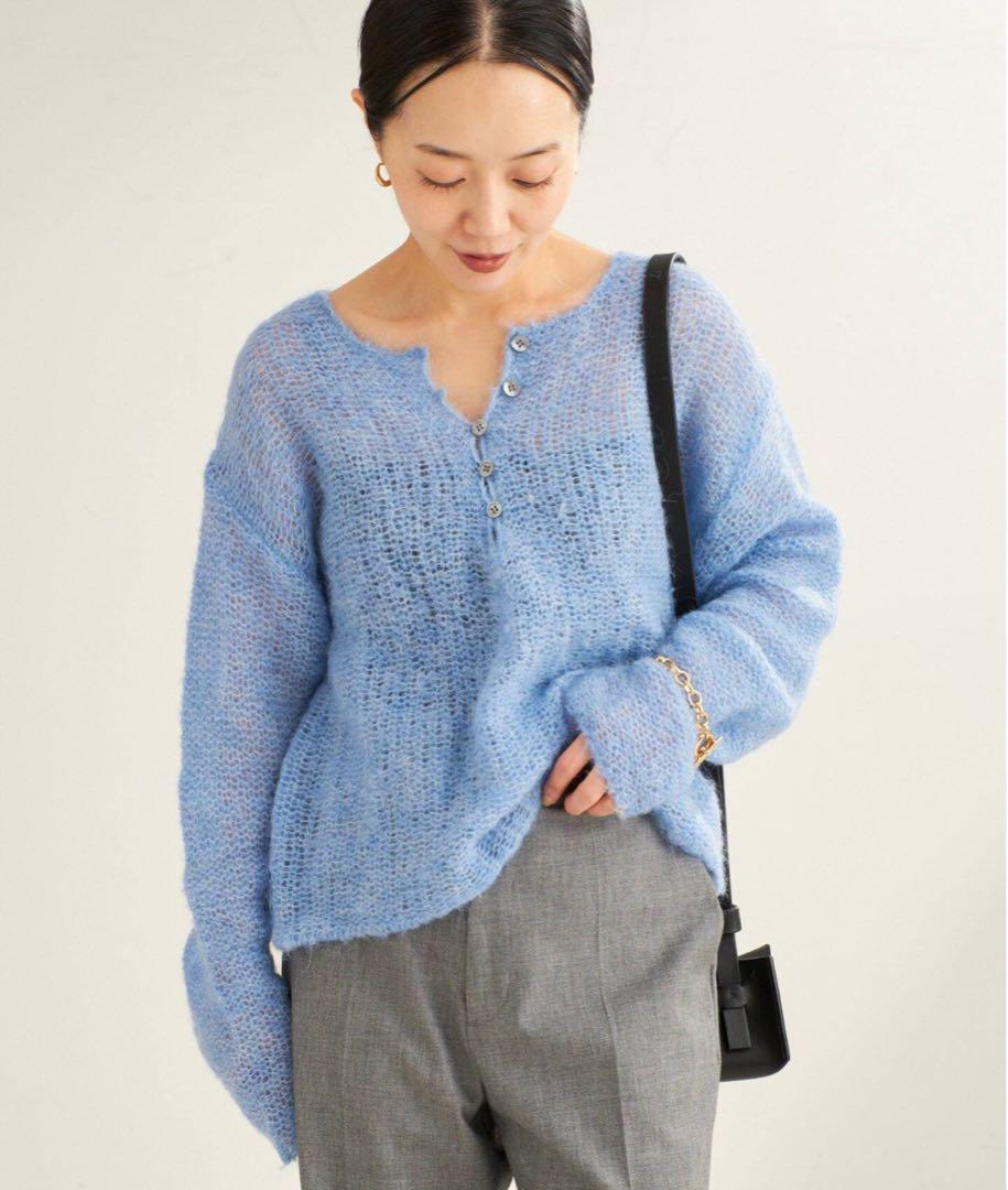 完売品【plage】HENLEY ALPACA mix プルオーバー