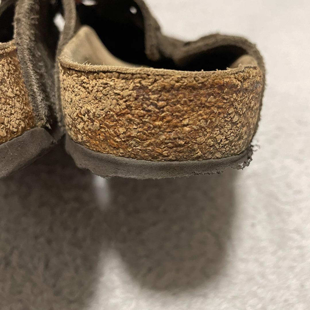 birkenstockビルケンシュトックbostonボストンサンダルスエード茶色