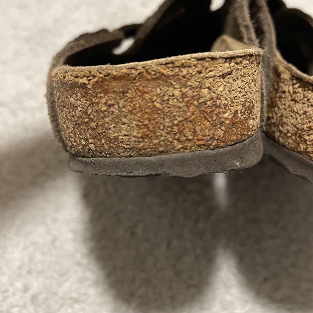 birkenstockビルケンシュトックbostonボストンサンダルスエード茶色