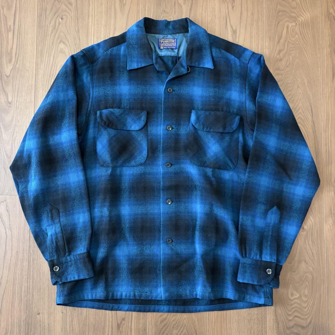 配色◎ 60s PENDLETON ペンドルトン ボードシャツ シャドーチェック