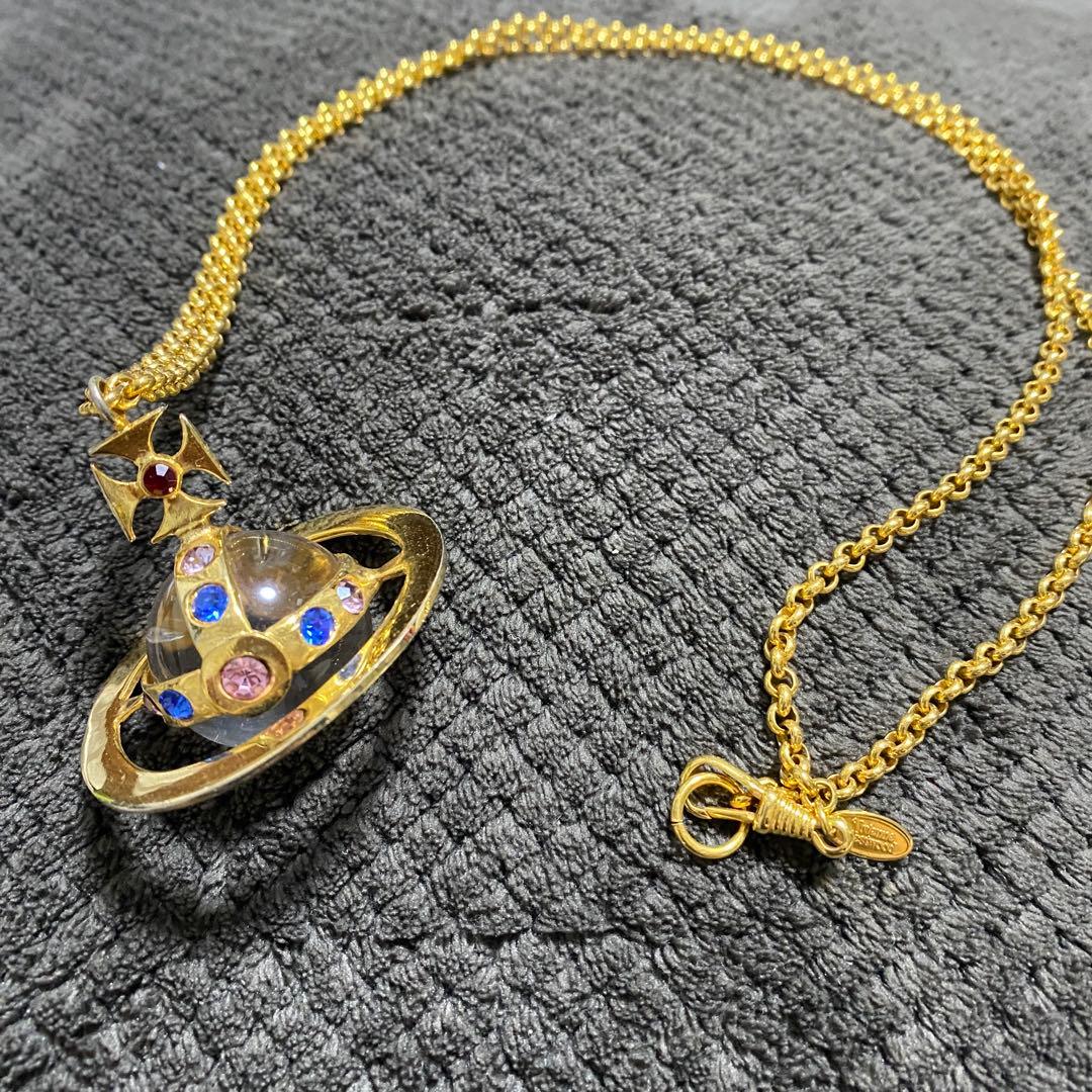 ヴィヴィアン ビッグオーブ ネックレス 赤箱 最初期Vivienne Westwood
