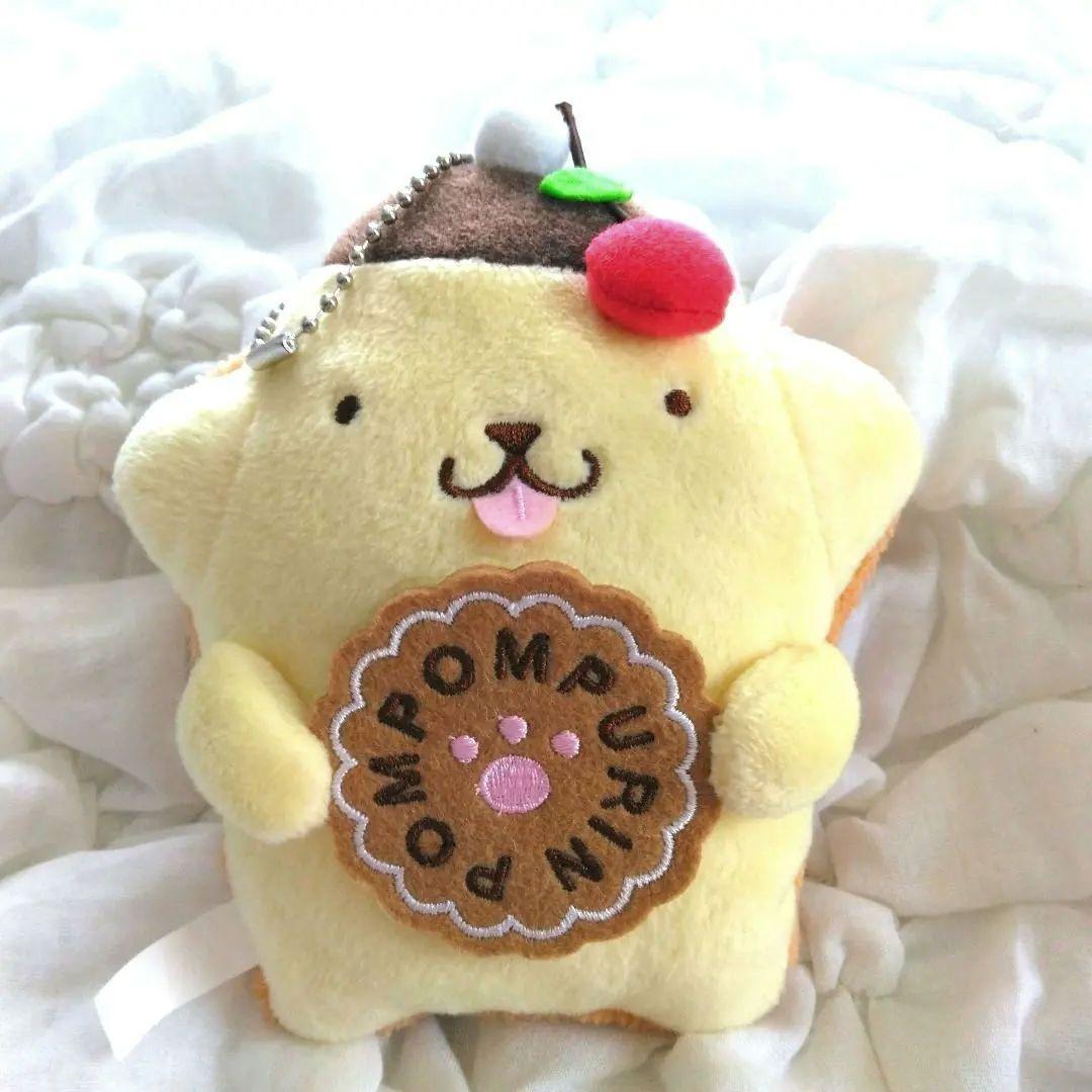 ポムポムプリン　アイシングクッキー型マスコット　ぬいぐるみ　ホルダー　さくらんぼ