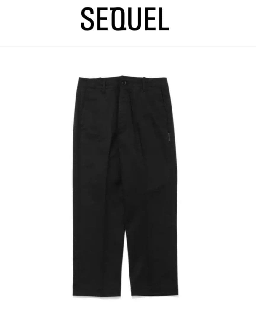 SEQUEL 2025AW CHINOPANTS TYPE-F Black