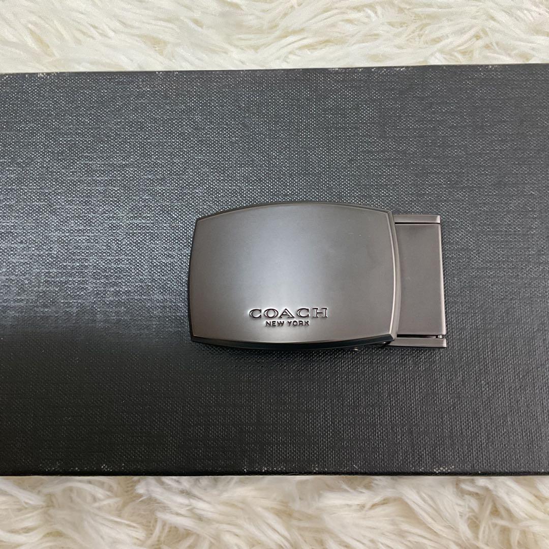美品♪COACH コーチ F55434 ベルト レザー メンズ ブラック