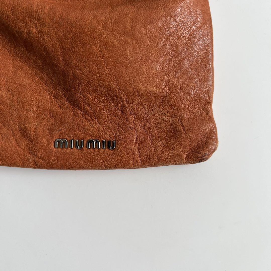90s MIU MIU ARCHIVE LEATHER PURSE PORCH