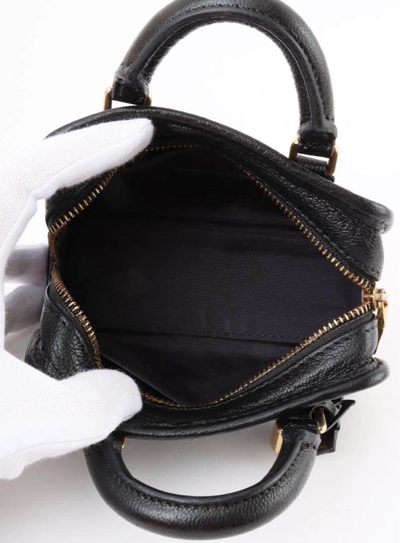 【美品】LOEWE アナグラム　アマソナ　マイクロ　2way バッグ　ブラック