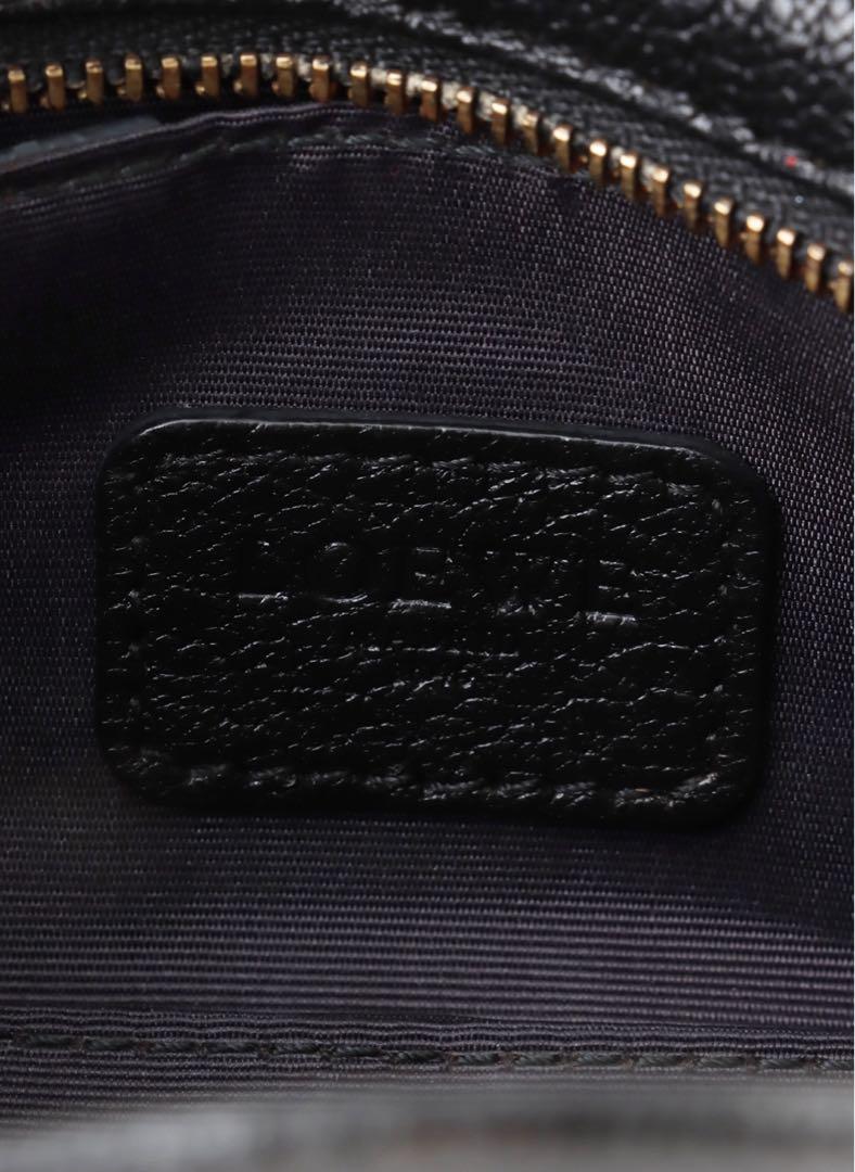 【美品】LOEWE アナグラム　アマソナ　マイクロ　2way バッグ　ブラック