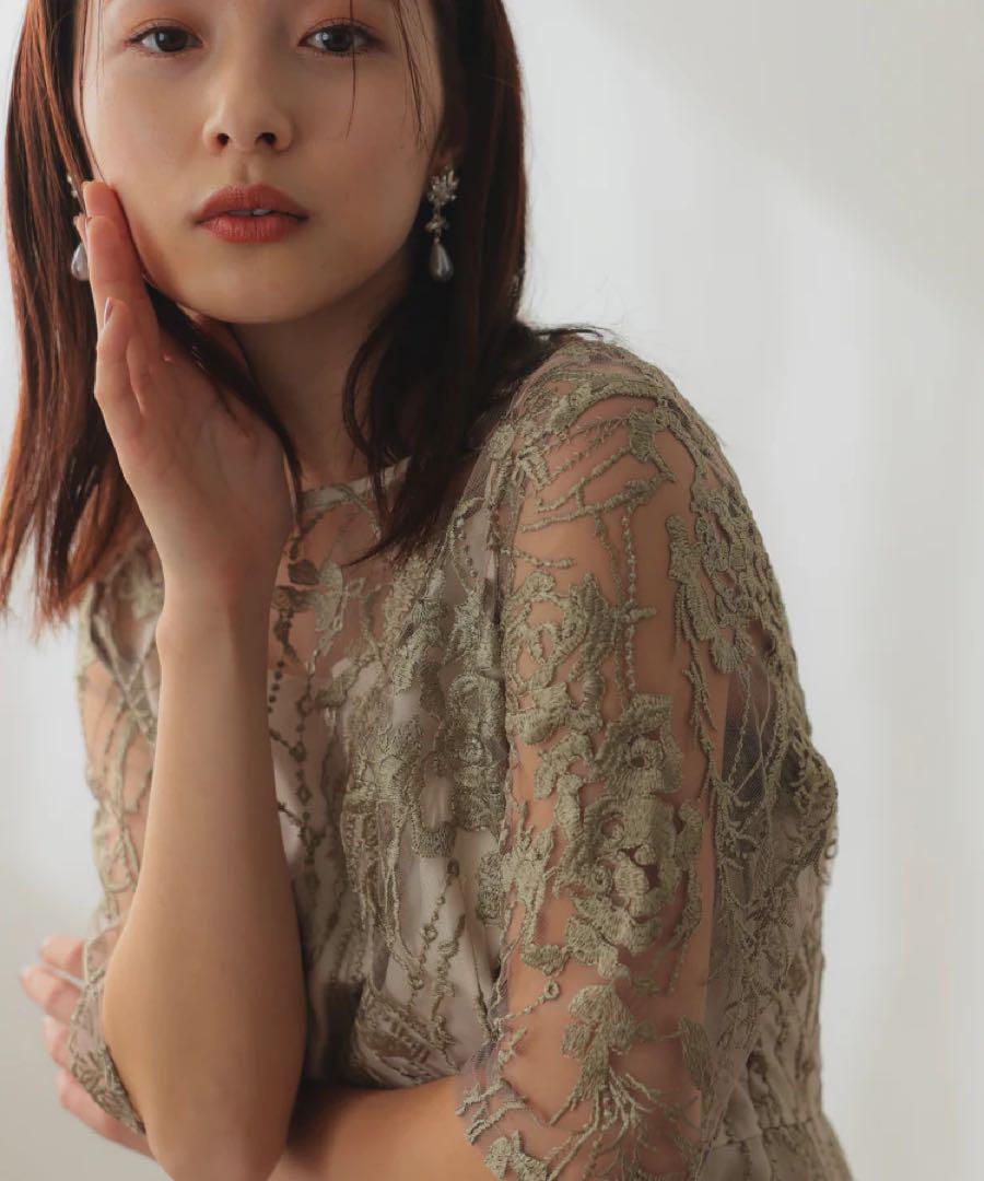 新品 未使用 haremode チュール ドレス ワンピース 結婚式 2次会 L