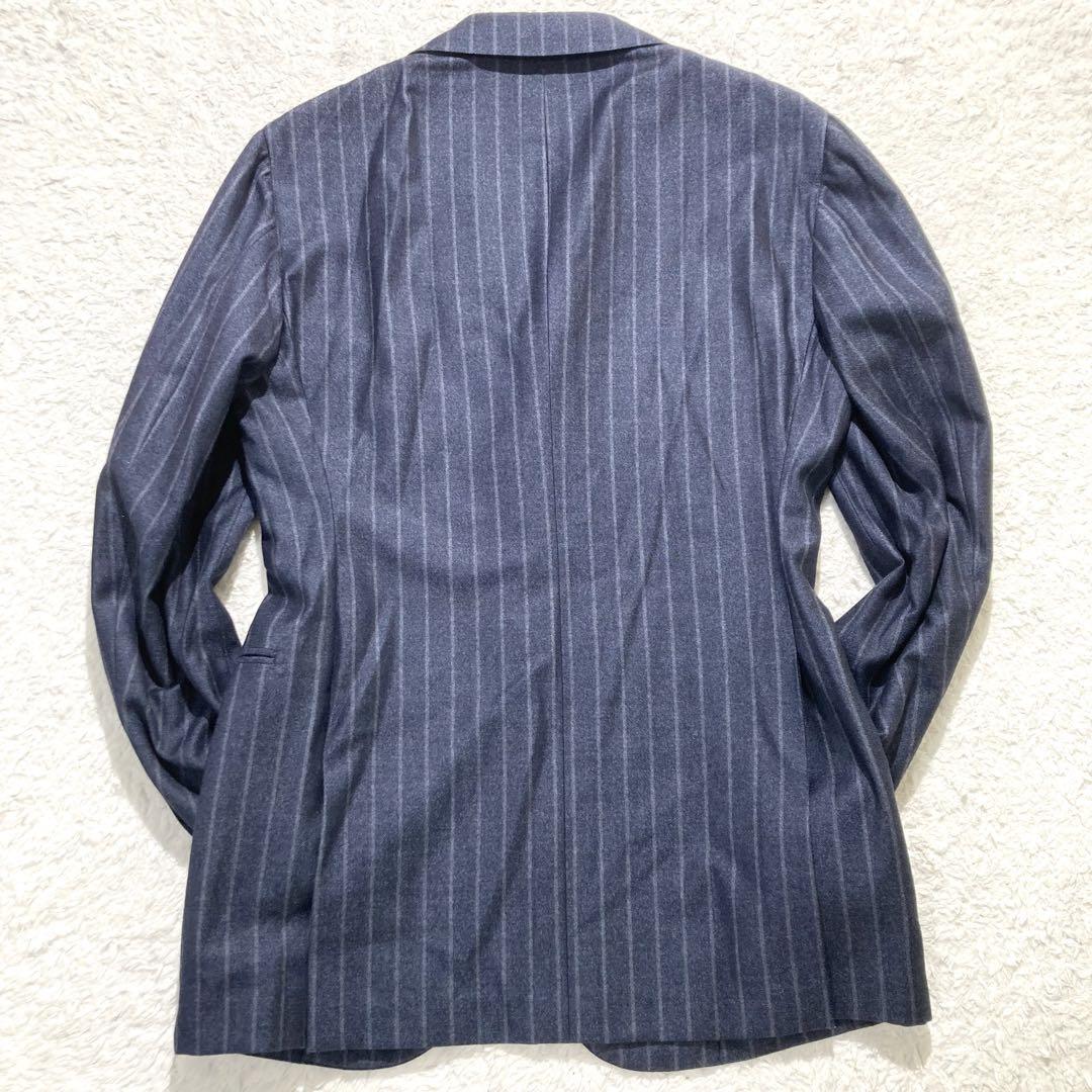 未使用級】RING JACKET スーツ セットアップ ネイビー ストライプ