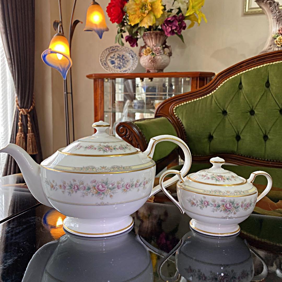 ノリタケ アフロディーテ アラジンランプ ティーポット シュガーポット