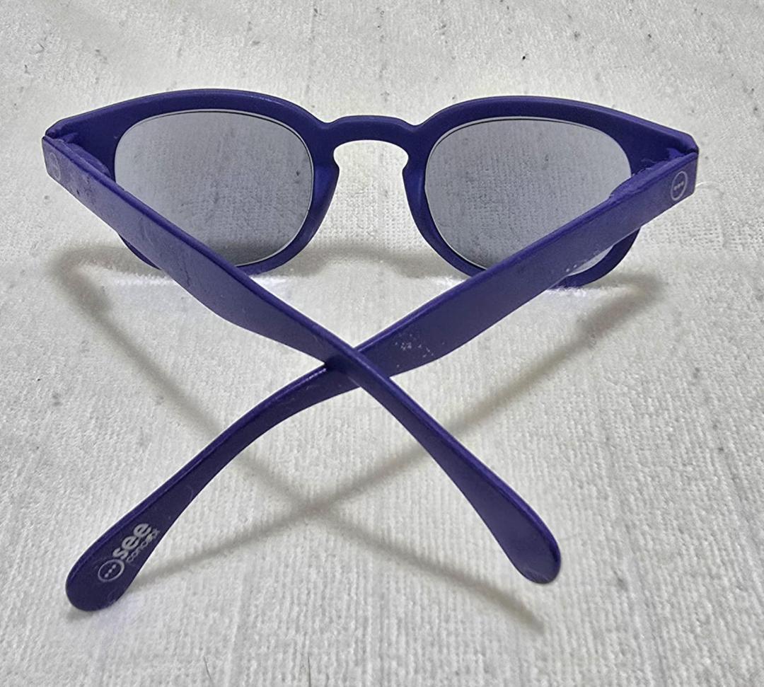 ZIPIZI イジピジフランス ブルーxスモーク色付老眼鏡＋1.5