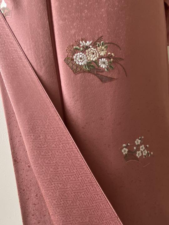 ピンク 正絹 刺繍が上品な付け下げ 袷 VBE4Y-m36030738084 こちらから