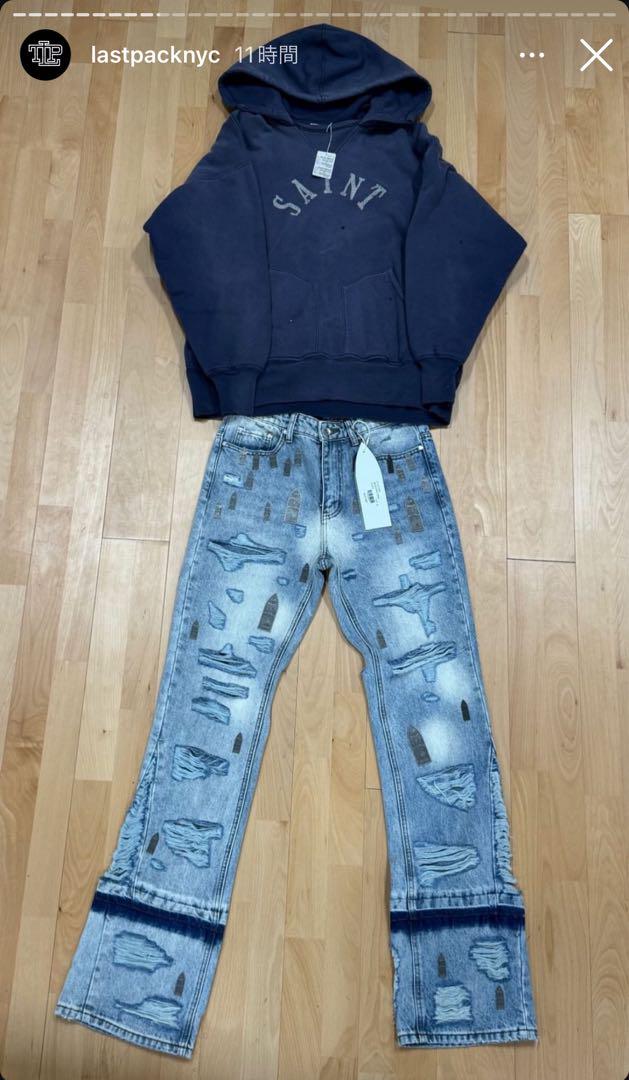 【希少品】SAINT MICHAEL × BerBerJin パーカー Mサイズ