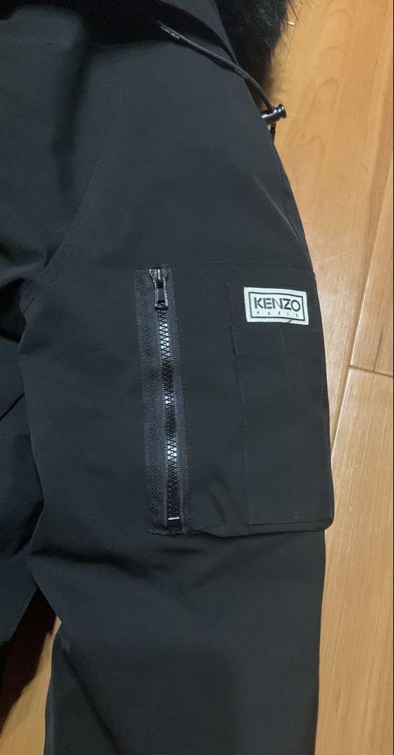 KENZO ブラック ダウンジャケット ファー付き　パリ本店購入
