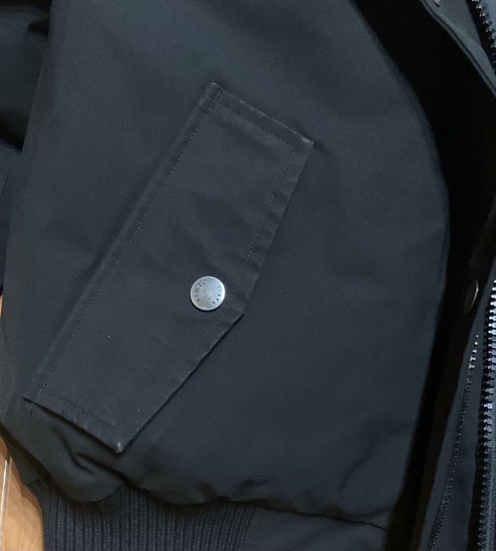 KENZO ブラック ダウンジャケット ファー付き　パリ本店購入
