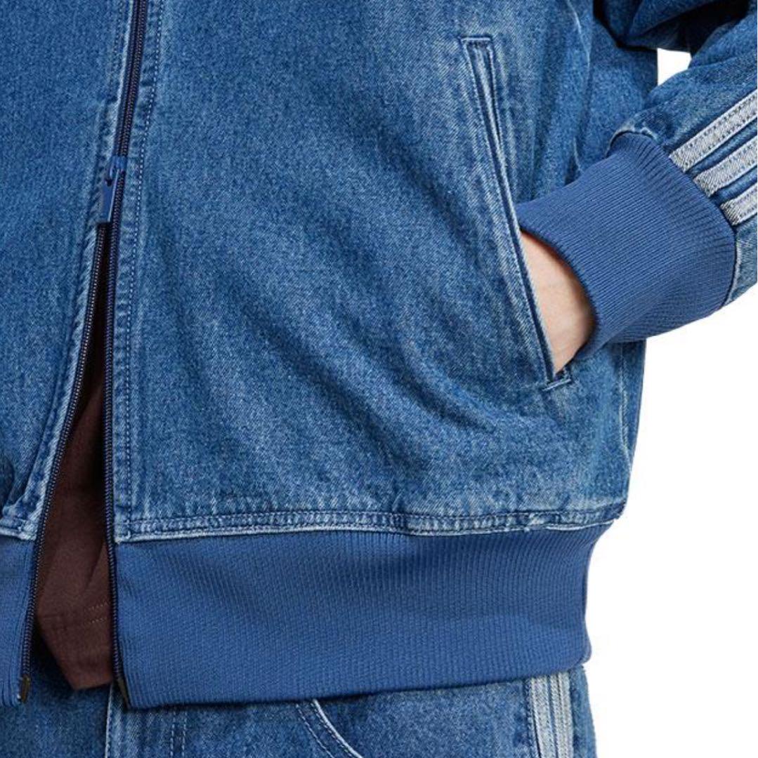 トップス Adidas DENIM FIREBIRD TRACKTOP XS