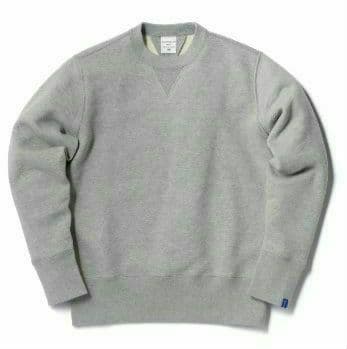 ループウィラー LW01 丸胴吊り編みクルースウェット グレーメランジ L