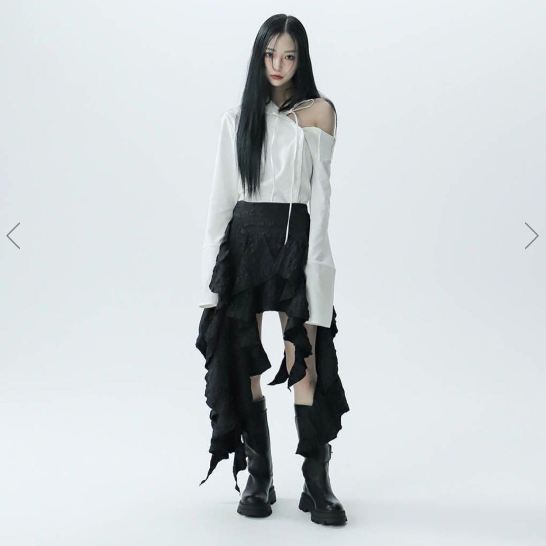 全国送料無料 melt the lady】tight string blouse white シャツ+ブラウス(長袖+七分)
