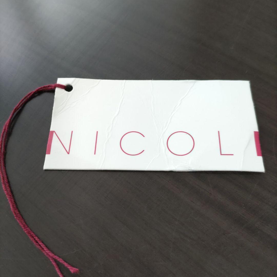 NICOLI ニコリ ハンドバッグ 最高級子牛革 ブラウン 型押し 画像11