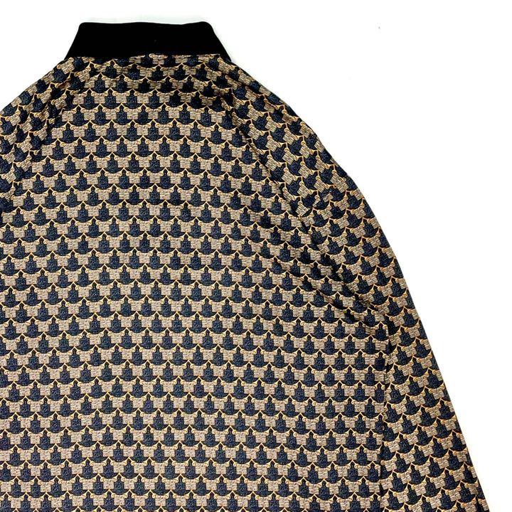 得価格安 激レアVintage 90s GIVENCHY モノグラム柄 長袖ポロシャツ L 8sx5O-m36038077543 定番格安
