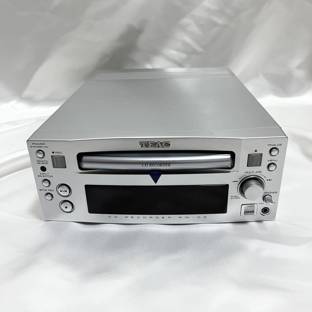 TEAC CD RECORDER RW-02 通電確認済 CDトレイ開閉確認済