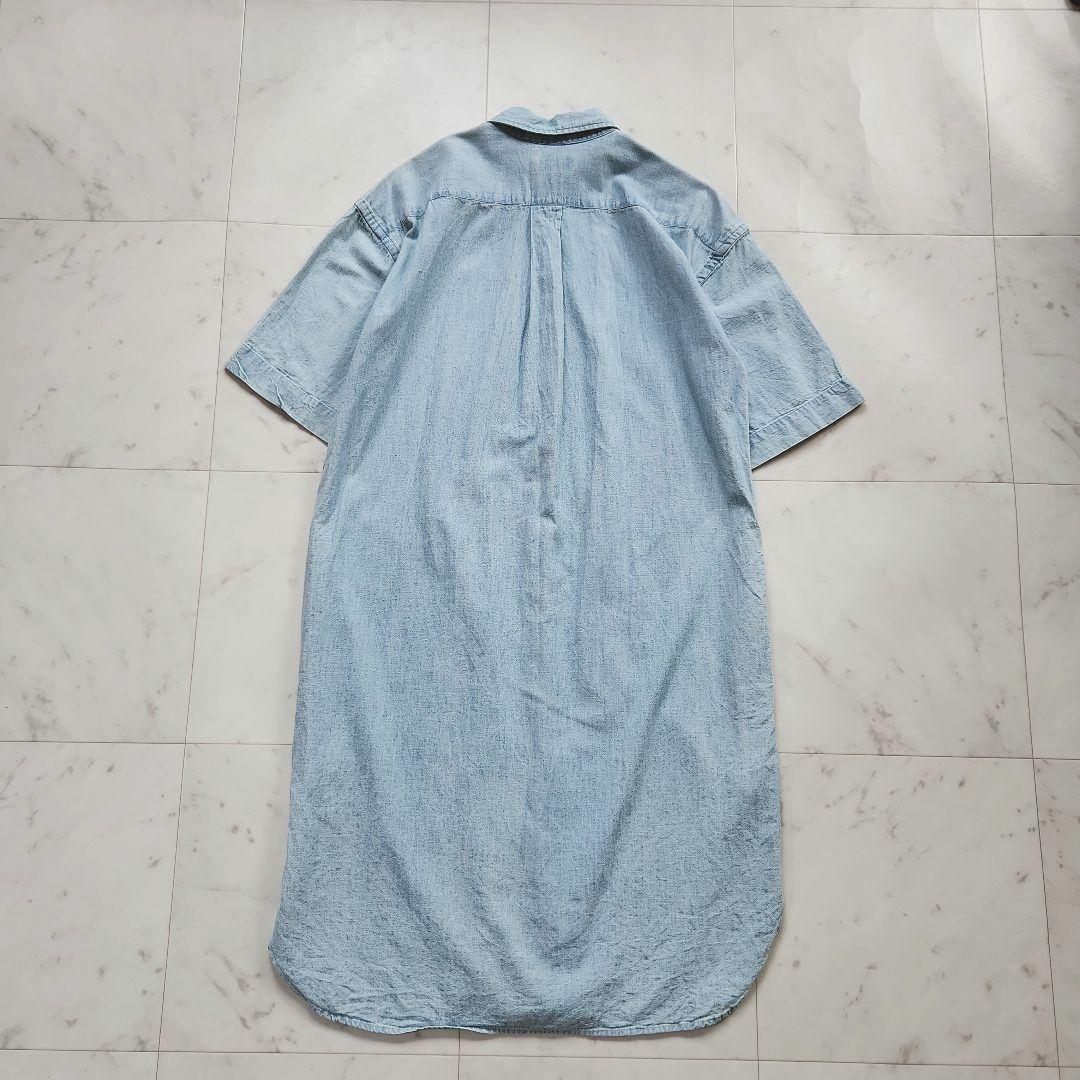 美品 ラルフローレン コットン半袖シャツ ポニー刺繍 ライトブルー ラルフローレン ライトブルー 半袖Tシャツ 80cm ポニー刺繍