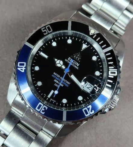 ELGIN AUTOMATIC 黒/青ベゼル