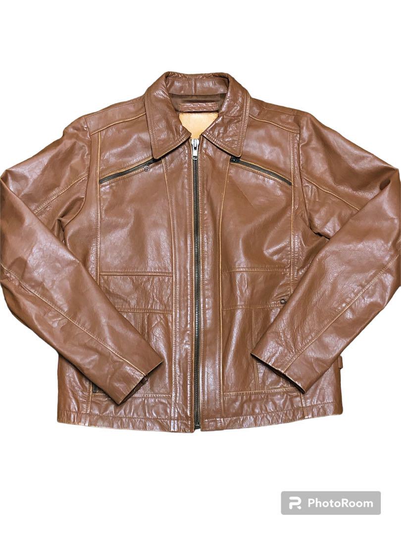 G-STAR レザージャケット ライダース Sサイズ ブラウン系