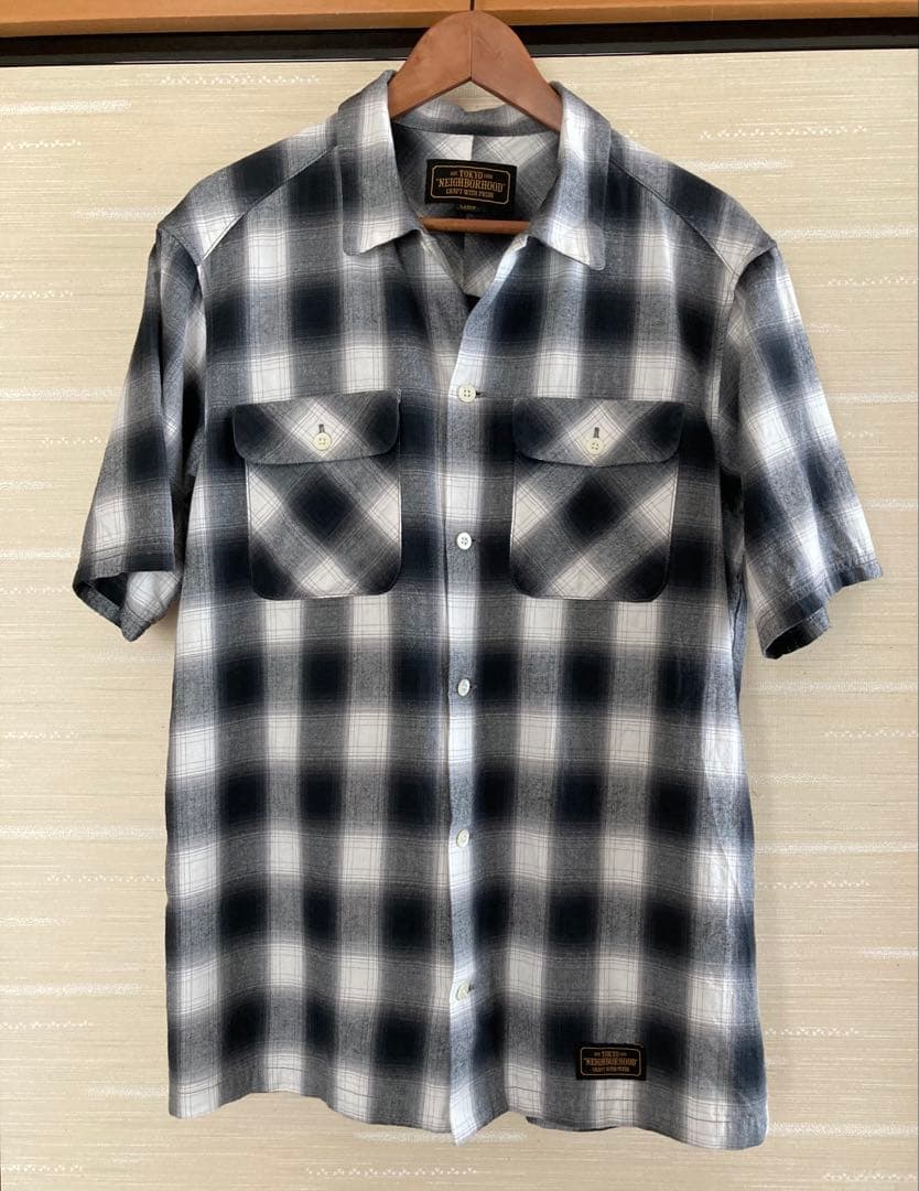 ★NEIGHBORHOOD オンブレ 半袖シャツ L★wtaps