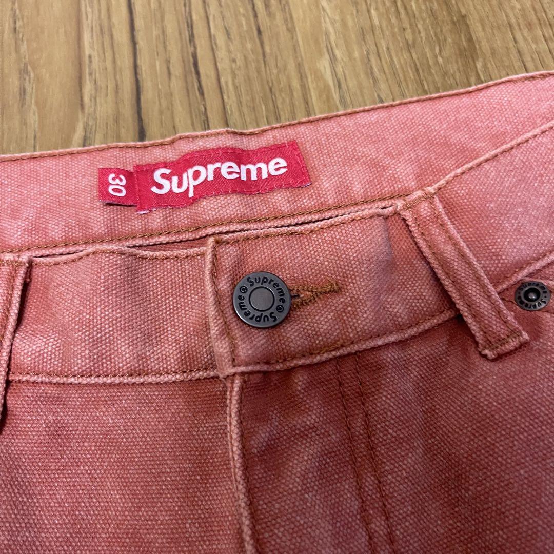 美品！SUPREME Double Knee Painter Pant Rust