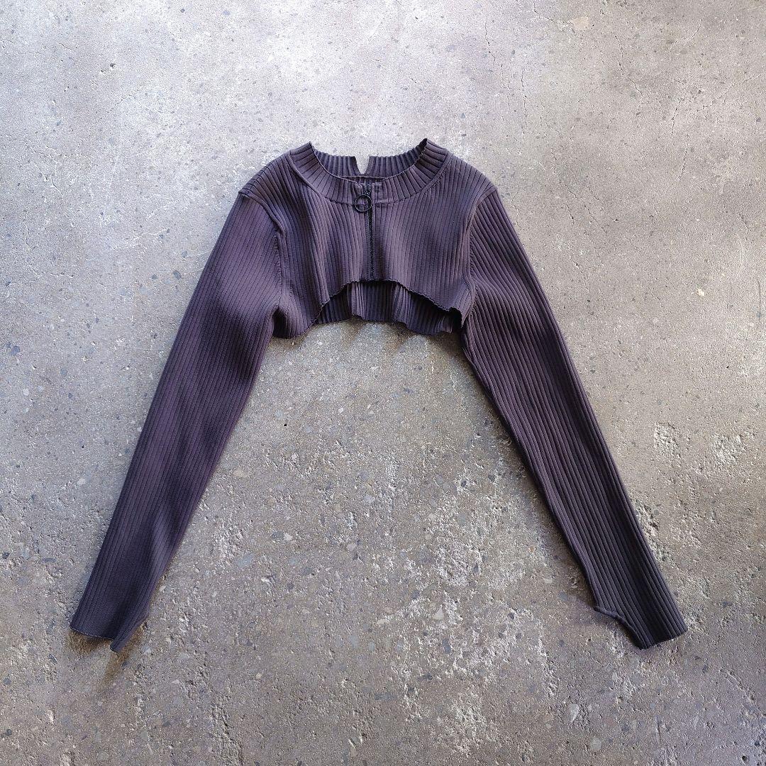 LANVIN ランバンオンブルー　ニット　ボレロジャケット38