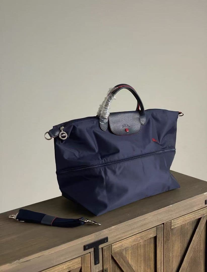 ロンシャン ル プリアージュボストン男女兼用 ネイビーブルーLongchamp