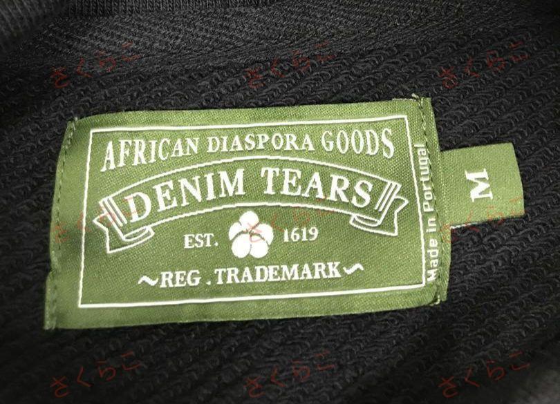 Denim Tears　フラワーコットンフーディー  Mサイズ