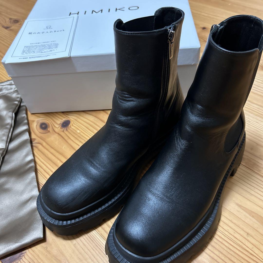 【美品】HIMIKO 24.5㌢　チェルシーブーツ