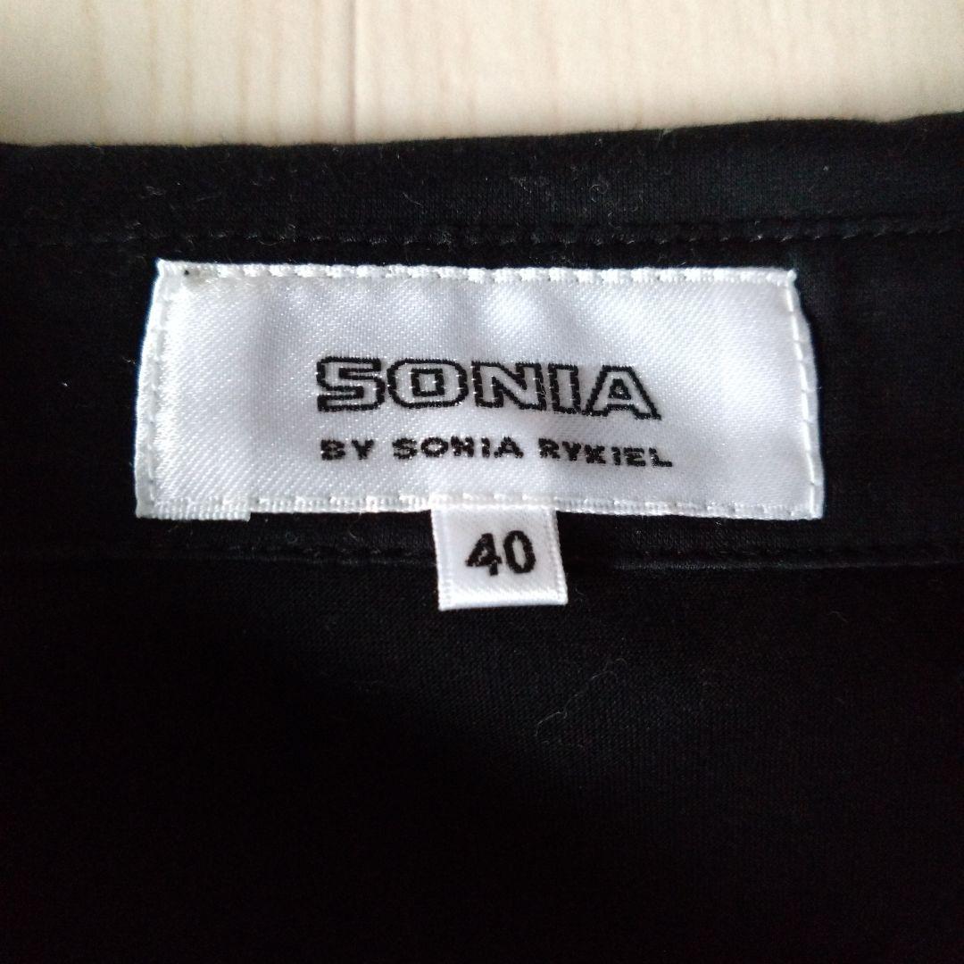SONIA by SONIA RYKIEL オンワード樫山 ブラックシャツ 40 SONIA by SONIA RYKIEL オンワード樫山 ブラックシャツ 40