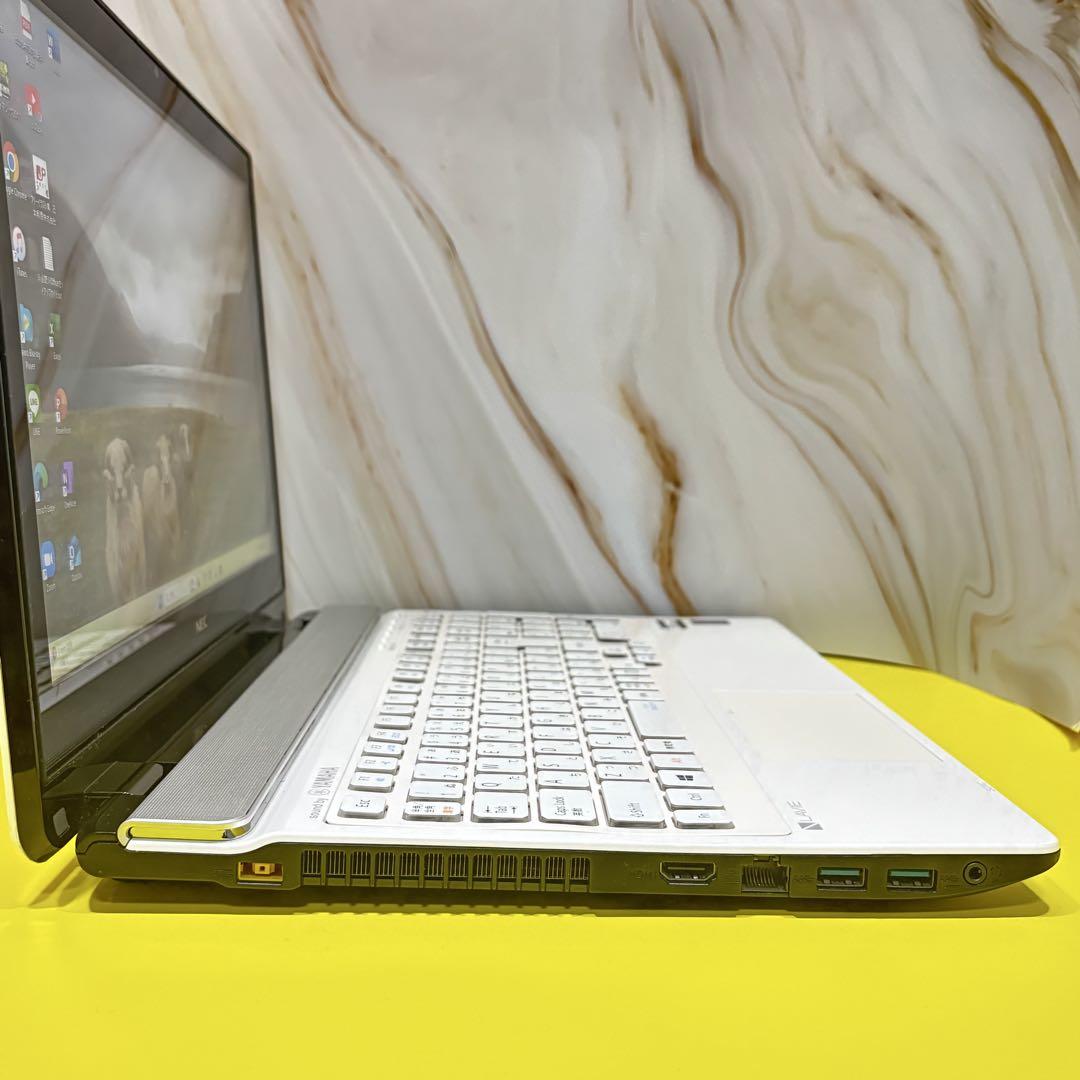 高性能i7【オフィス付】メモリ8GB★NECノートPC★爆速SSDでサクサク作業