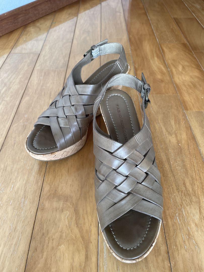 FABIO RUSCONI ウエッジサンダル　超美品‼️